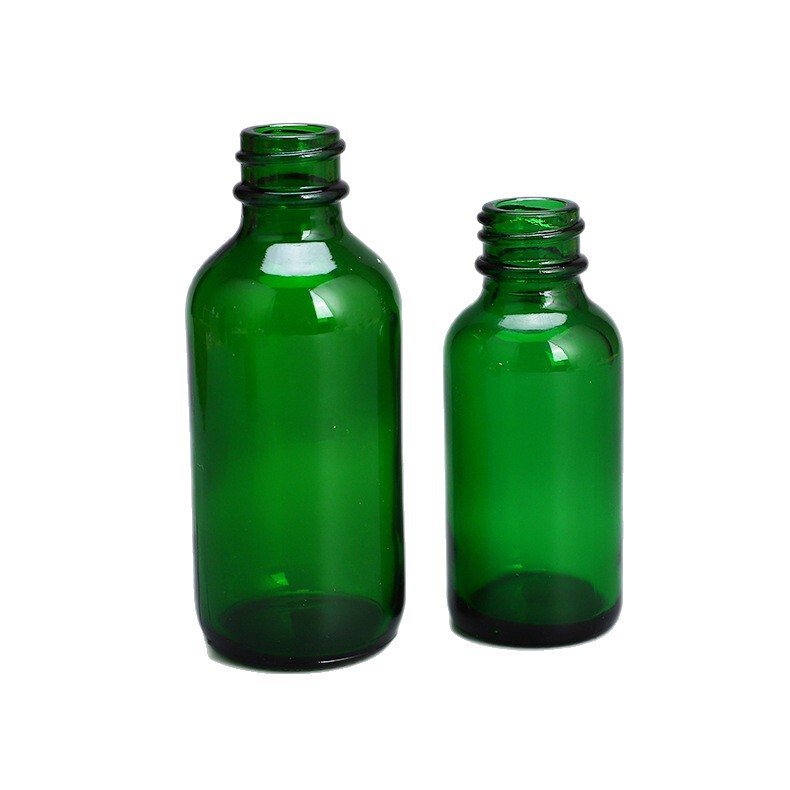 ガラスエッセンシャルオイルボトル、ハイエンドプラスチックヘッドドロッパーボトル、蓋付き密封化粧品詰め替えボトル、マルチ仕様エッセンスローションボトル|undefined