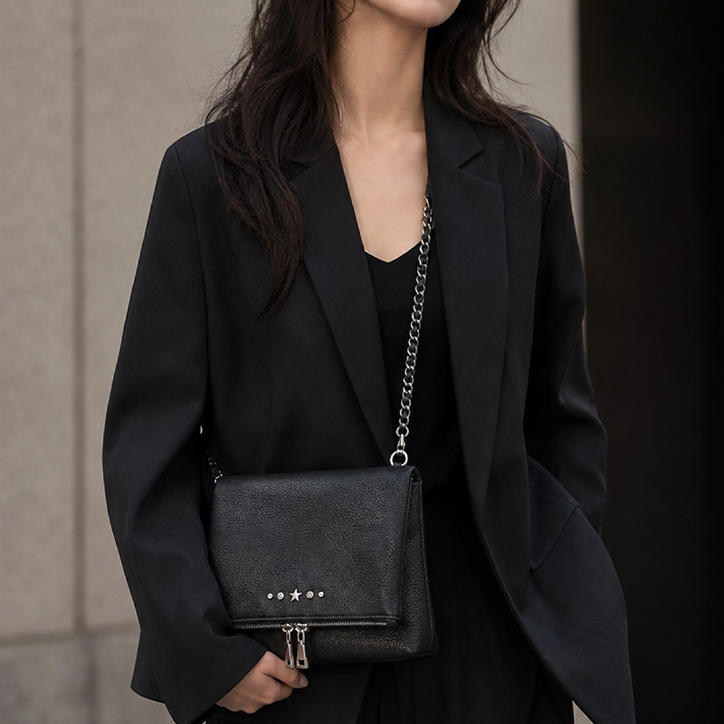 2026 new cross-border chain bag, Korean design niche bag, women's fashion shoulder and crossbody bag, in stock