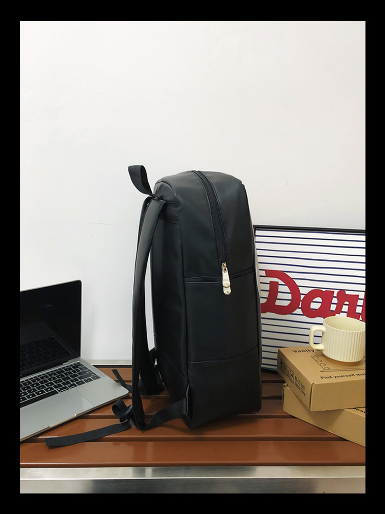Pu Leather Material Waterproof 22 Inches Mobile Phone Casual Travel School Backpack