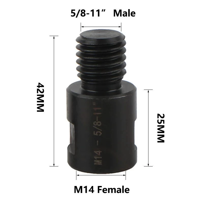 M10 to M14 to American thread angle grinder joint 5/8-11 to M14 hole opener drill bit conversion adapter