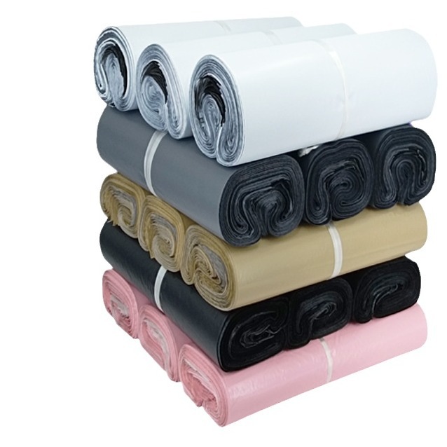 Tengcong blanco grueso bolsa express bolsa de embalaje de ropa gris negro bolsa de polvo impermeable bolsa express de color al por mayor