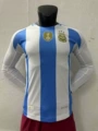 24-25 players long sleeved Argentina home court