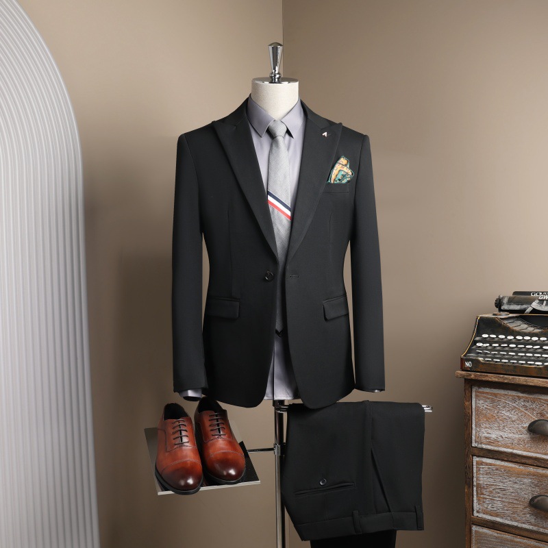 Modern Slim Fit Men's Suit Blazer Single-Button Wedding Groom Party Tuxedo Business Casual Separates_voghion.com