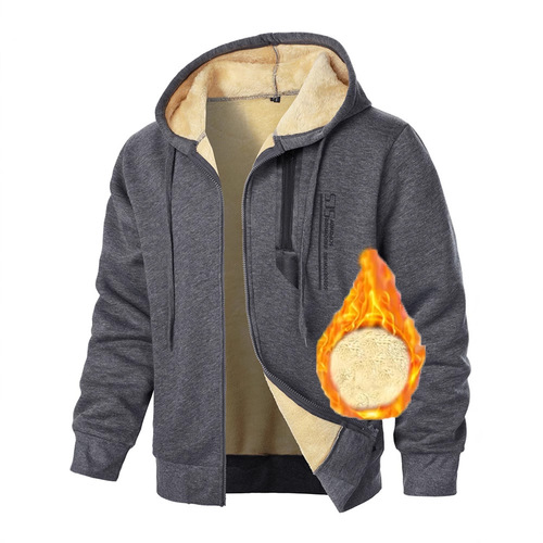 New men's digital printed hoodie with velvet thick men's autumn and winter sweater men's zipper cardigan outer