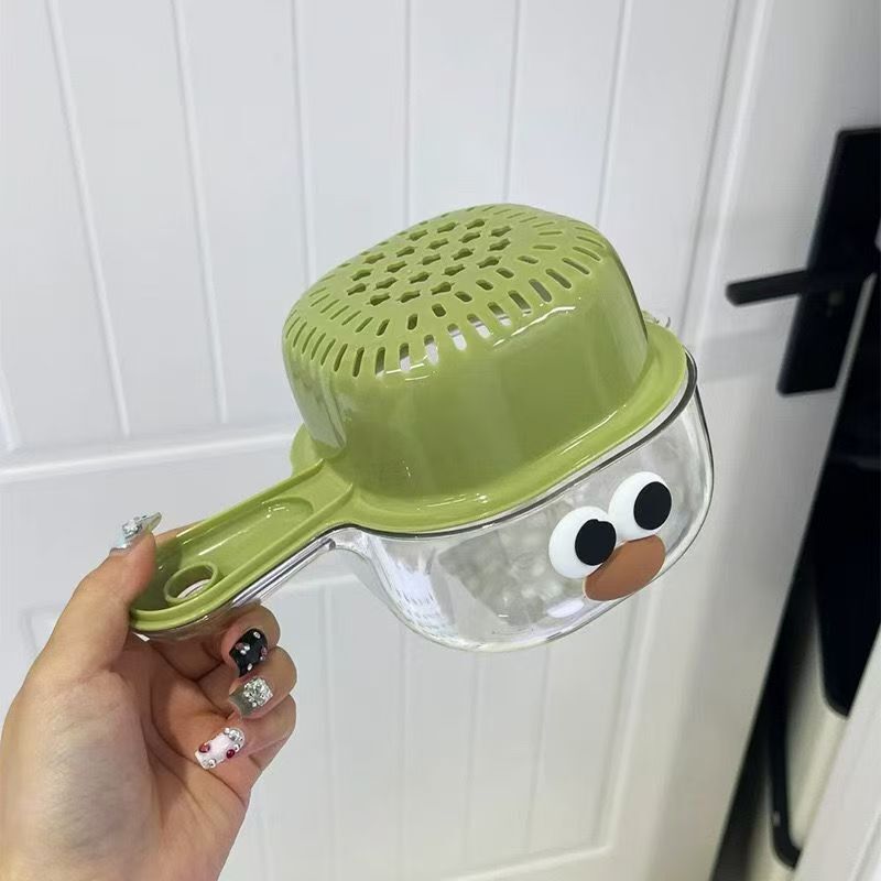 二層ドーパミン排水バスケット家庭用かわいいフルーツバスケット洗浄と水フィルターツーインワン増粘フルーツプレート野菜洗いバスケット|undefined
