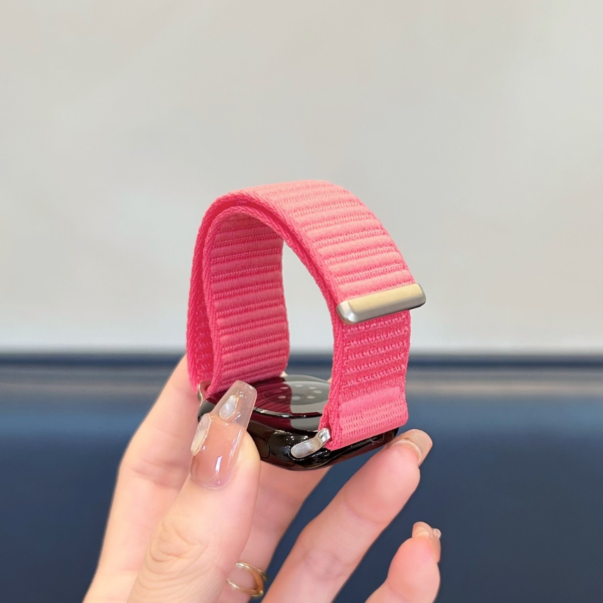 Correa de Nylon Tejido para Reloj Inteligente Apple Watch 10/11/12, Ajustable