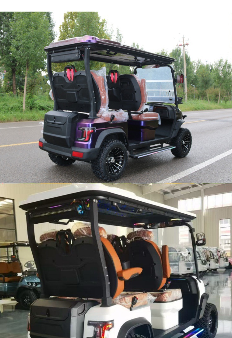 Foreign Trade Golf Carts, Hotel and Guesthouse Tourist Reception Vehicles, Tourist Attraction Sightseeing Vehicles, 4-Seater Electric Golf Carts