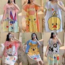 milk silk pajamas ����˯��˯ȹŮ�ļ����ɼӴ�a�ɐۿ�ͨ�Ҿӷ�