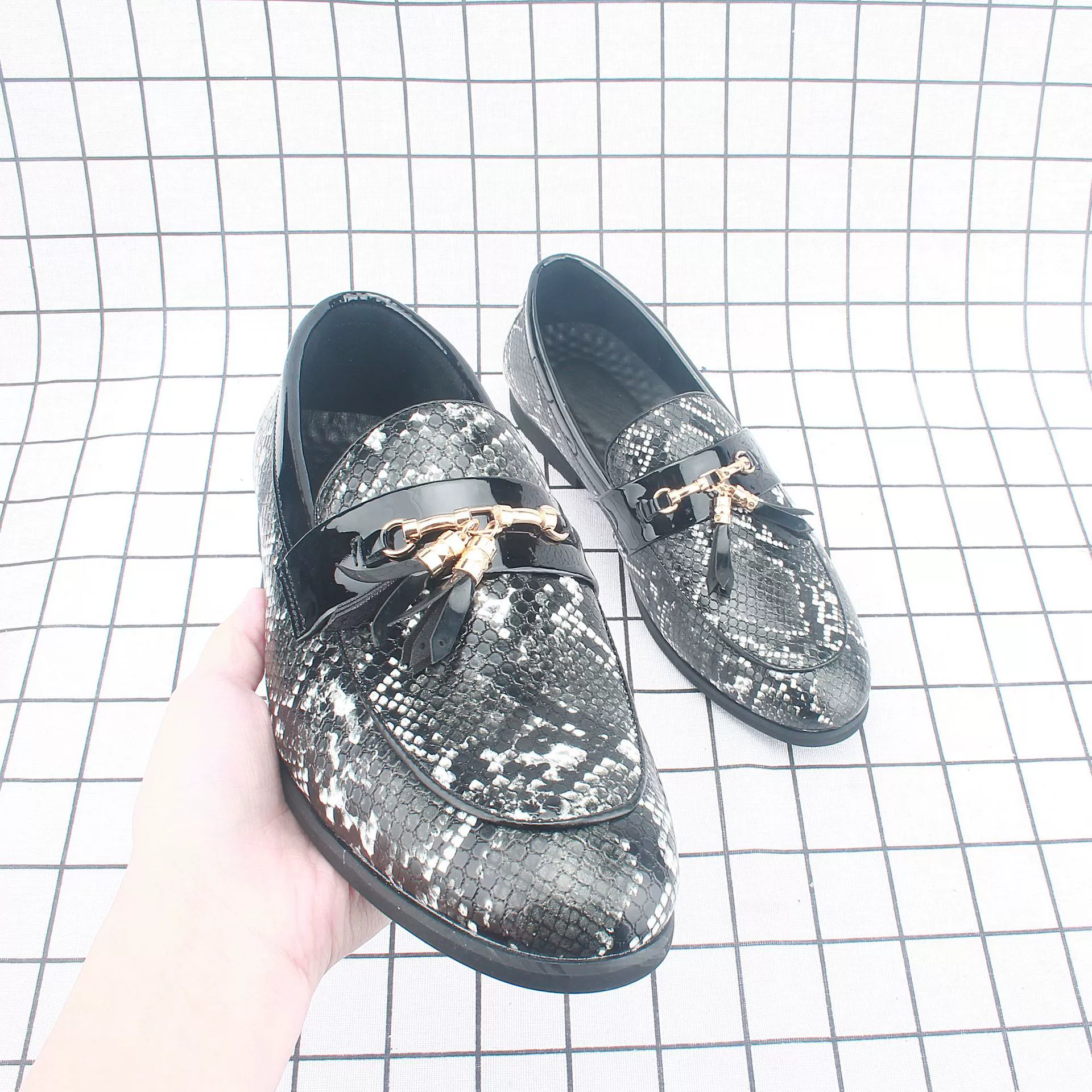 Летние лоферы, мужские деловые повседневные кожаные туфли без шнуровки в британском стиле, молодежная официальная мужская обувь для парикмахеров 2232