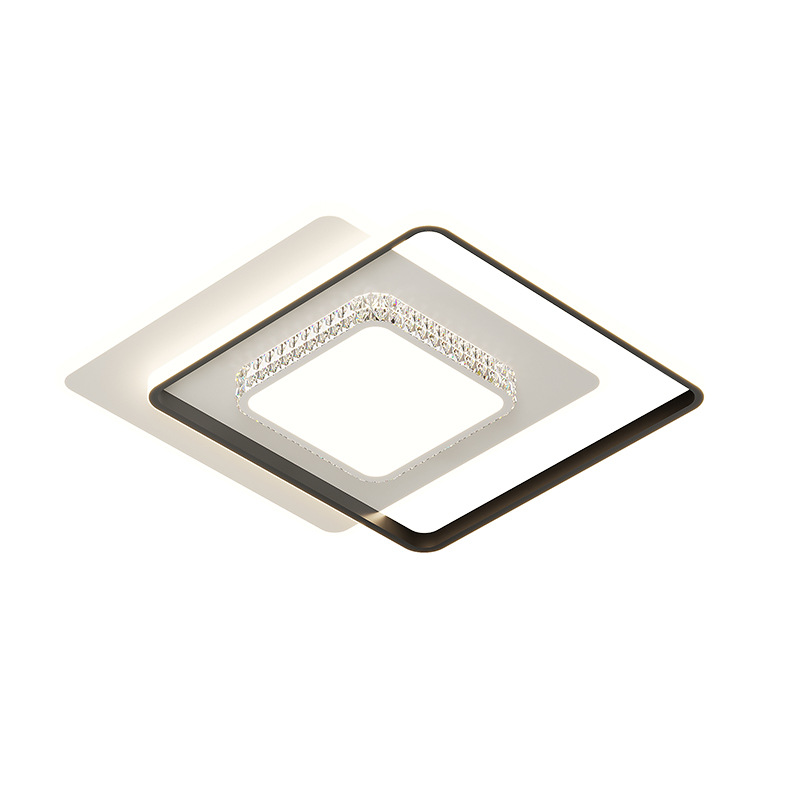 Daguanyuan 2025 nueva lámpara de sala de estar, rectangular para el hogar, espectro completo, lámpara de techo de protección ocular de alta gama extremadamente simple y moderna