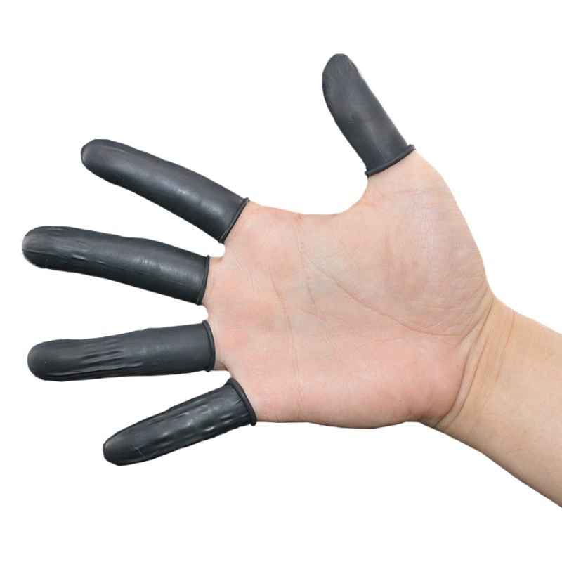 Yicheng черные антистатические перчатки для пальцев латексные перчатки для пальцев черные Проводящие перчатки для пальцев пылезащитные перчатки для пальцев 500 г