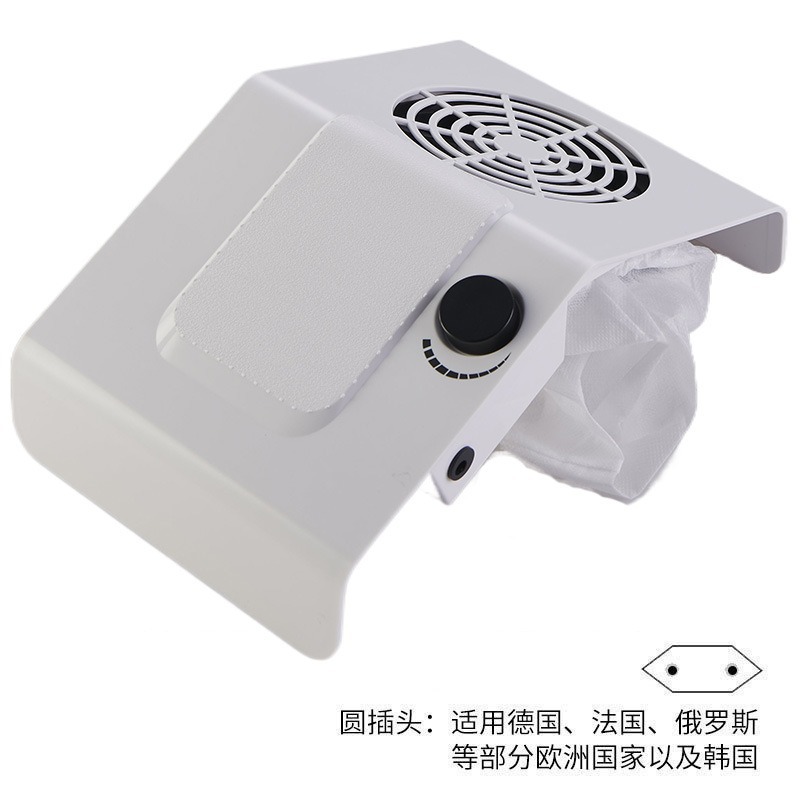 Aspiradora de uñas aspiradora de doble ventilador de escritorio de 80W aspiradora de polvo de uñas de alta potencia máquina de uñas transfronteriza