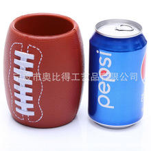 厂家供应PU发泡橄榄球保温杯套，压力球，赠品，礼品玩具，促销品