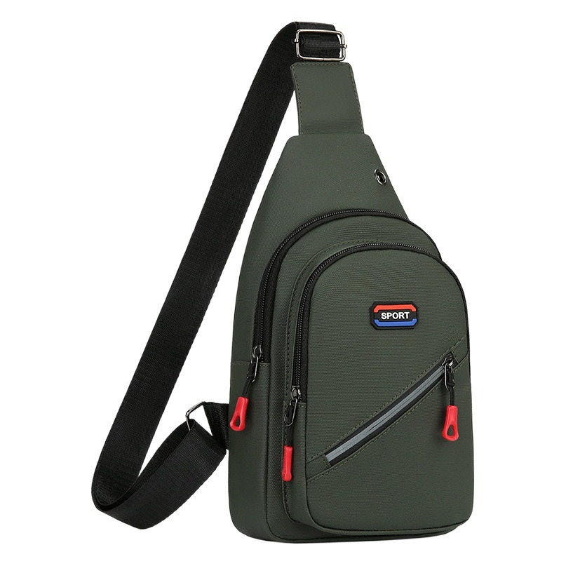 Chest bag fashion shoulder messenger bag versatile Oxford cloth chest fashion brand sports casual small shoulder bag backpack men's bag