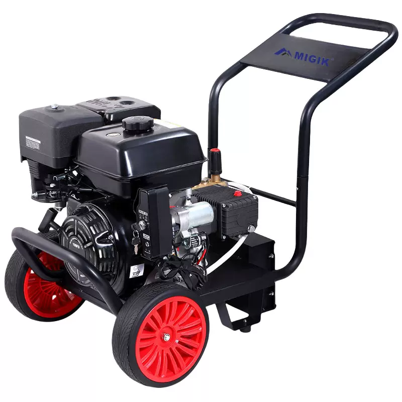 汽油驱动高压清洗机户外移动式洗车机墙面小广告水枪
