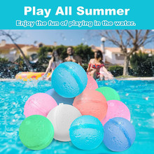 亚马逊热卖儿童戏水玩具硅胶水球卡扣磁吸水球情感兴趣培养玩具