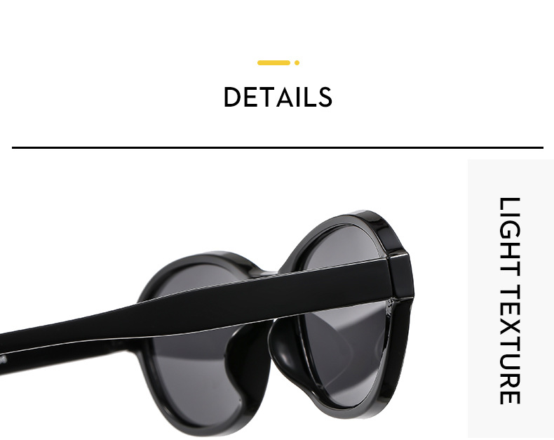 45g Weight Full Frame Glasses Structure Sunglasses Classification PC, UV400 Protection Lens Material Oval Frame Glasses Style Holiday, Travel Occasion Solid Color Pattern All Seasons Season Women's Gender Classic Style, Commute Style Classic Style Commute Solid Color PC UV400 Protection Oval Frame Full Frame Women's Sunglasses 18
