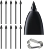 Pen tip black 10pcs + clip 1pcs