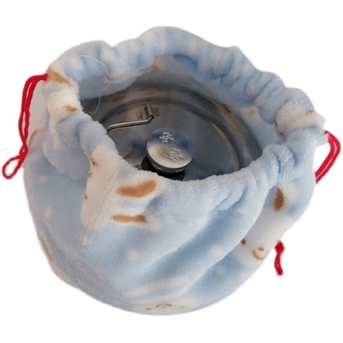 5ZV7 wholesale large velvet cover Tangbaozi cover handmade double-sided thickened coat anti-scalding cloth bag warm insulation