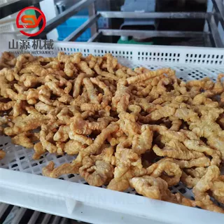 山源机械四川美好小酥肉预炸机器 鸡肉条油炸设备 干炸里脊油炸机
