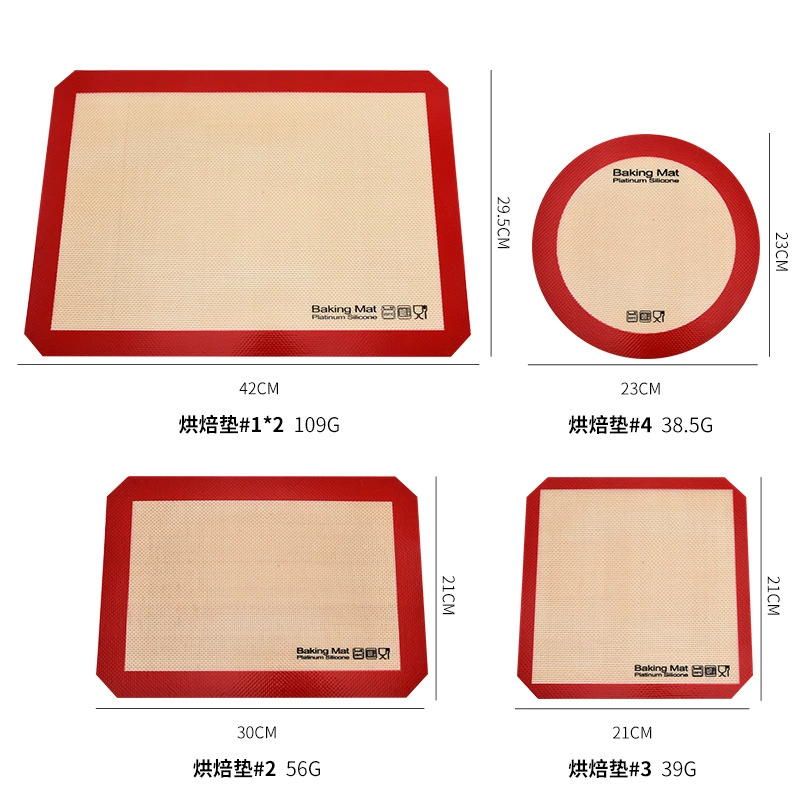 Коврик для выпечки Silicone Amazon, платиновый силикон со стекловолокном, термостойкий (разные размеры)