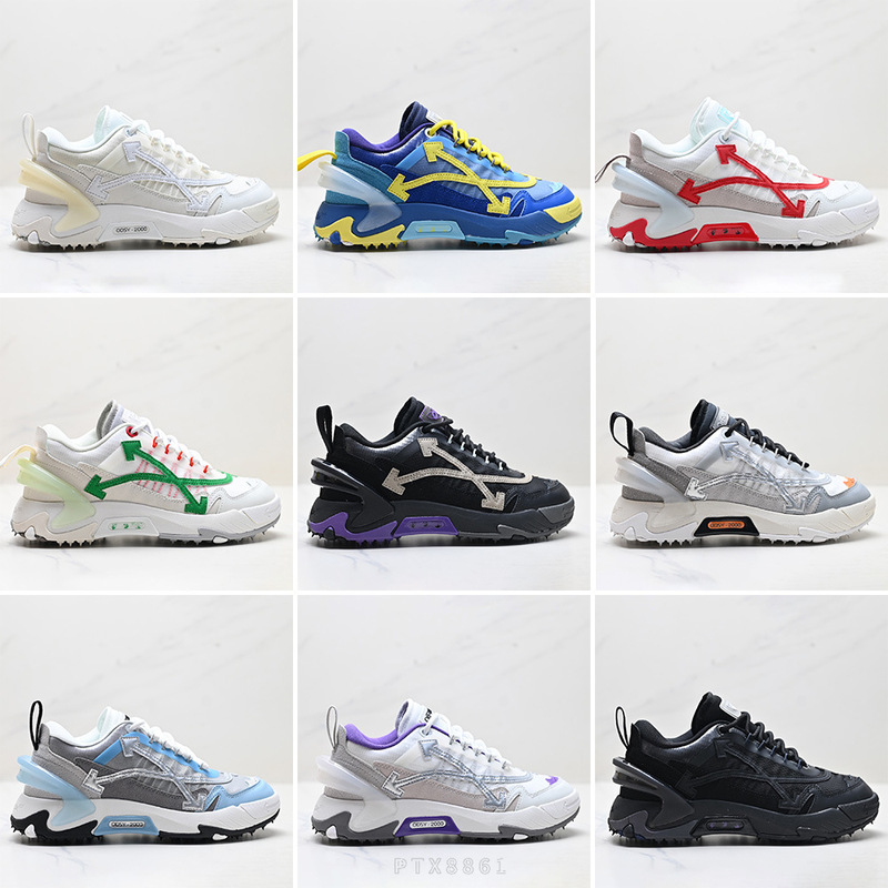 Cross-border OFF ODSY-2000 series unisex casual versatile sneakers, low-top, thick-soled, height-increasing, dad shoes