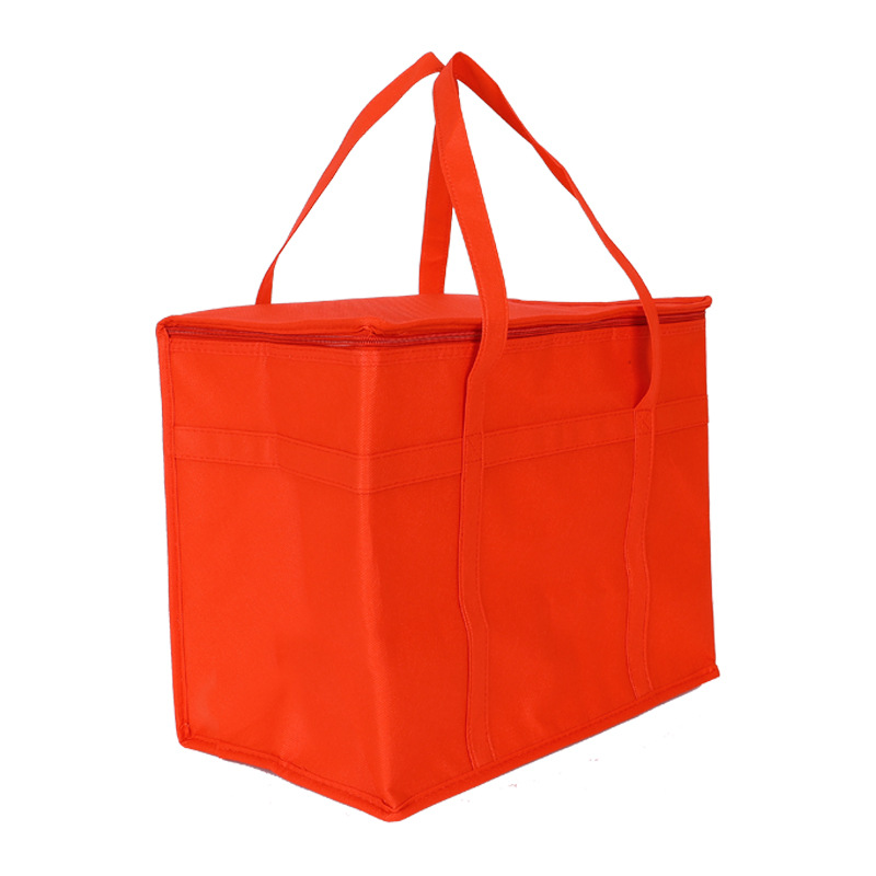En stock suministro transfronterizo grande plegable bolsa de aislamiento no tejido al por mayor de aislamiento no tejido de papel de aluminio bolsa de aislamiento para llevar
