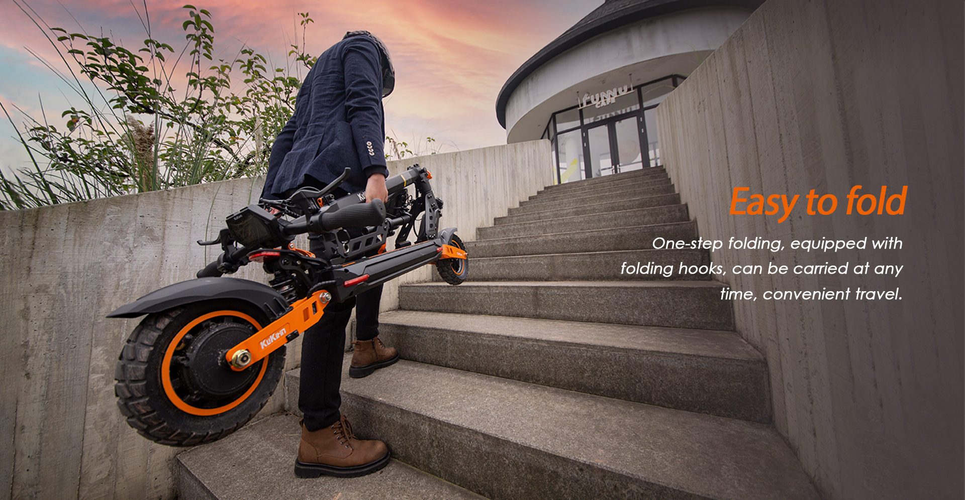 Kukirin Cool Kirin Electric Scooter G2Max Can Be Used for Sitting and Riding, Three-In-One 90% off Foldable Electric Mobility Scooter for Export