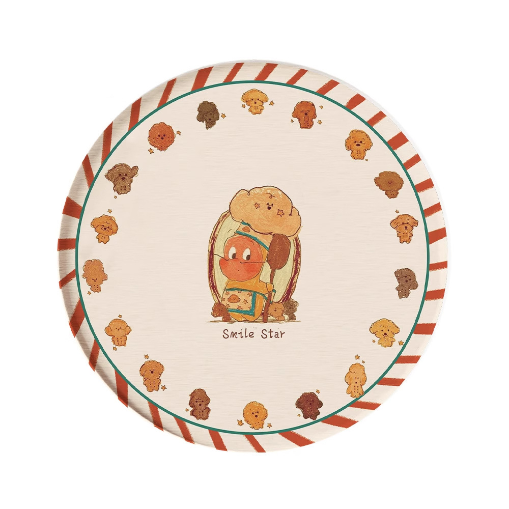 Posavasos de café de oficina de dibujos animados, posavasos de escritorio, posavasos de agua redondos, almohadillas absorbentes de agua de barro de diatomeas, encimera de secado rápido