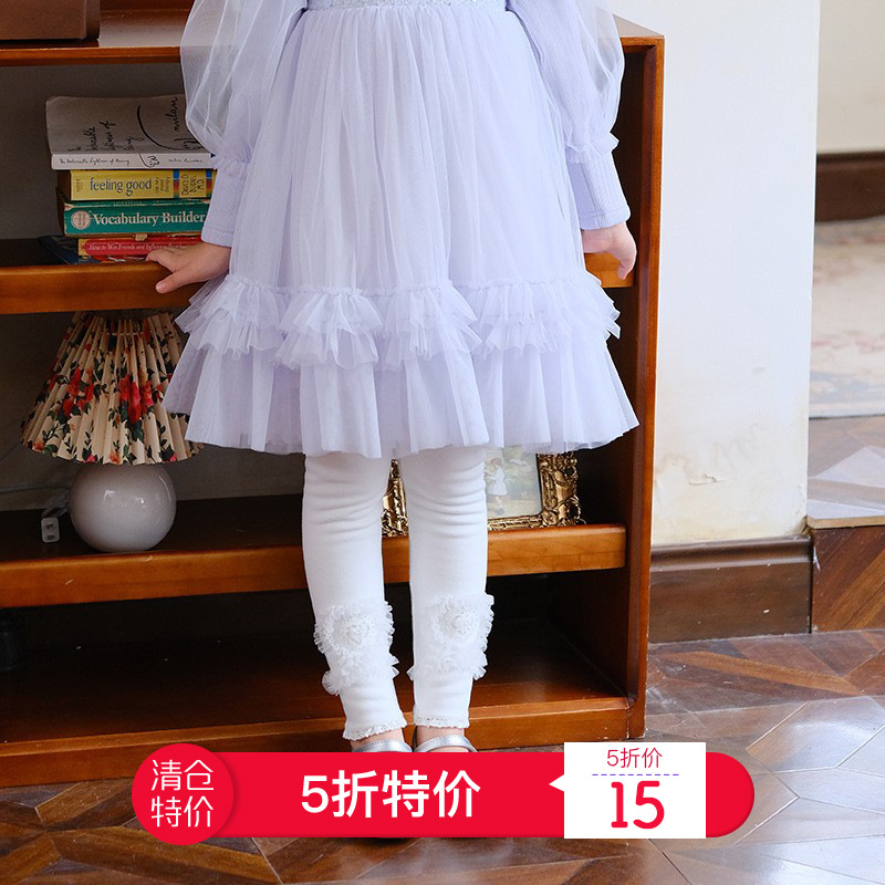 【清仓不退换】女童裤宝宝冬季加绒厚款儿童洋气裤子