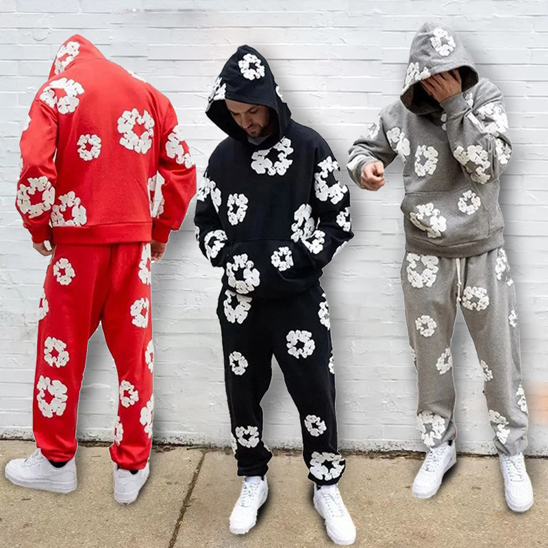 Cross-Border High-Quality Denim Tears Kapok Sweatshirt Denim Tears American High Street Hoodie for Men and Women Trendy