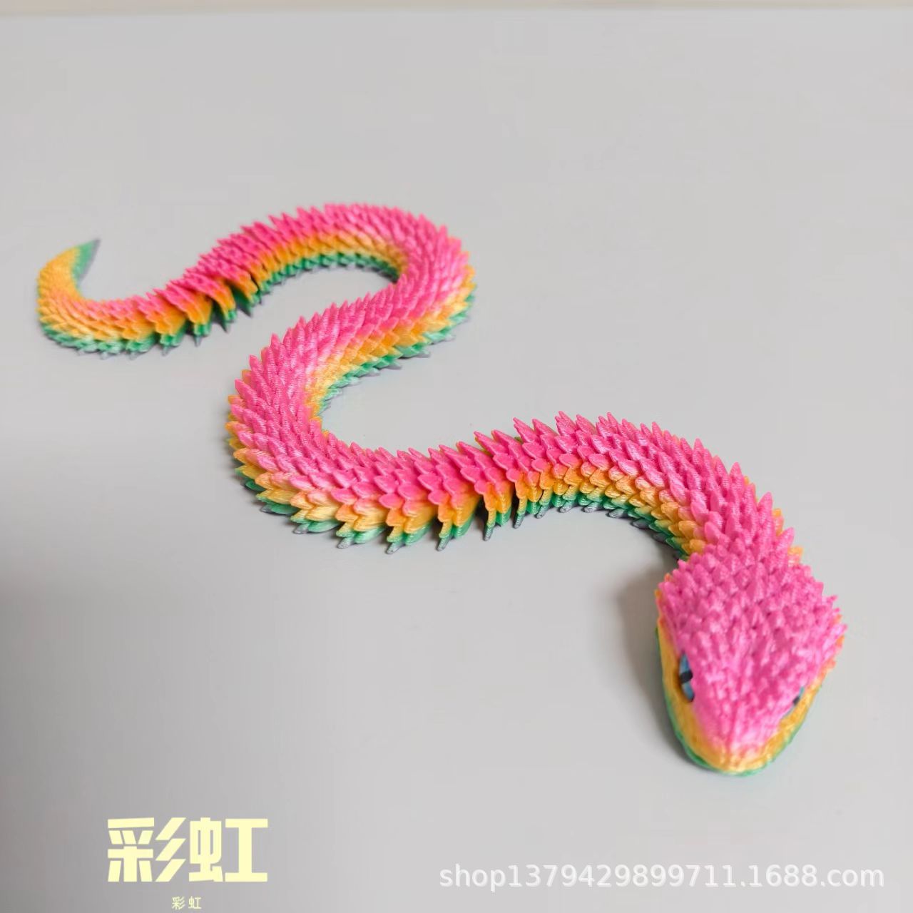 Modelo de Serpiente Impreso en 3D de PLA Articulado para Regalo y Decoración image 12