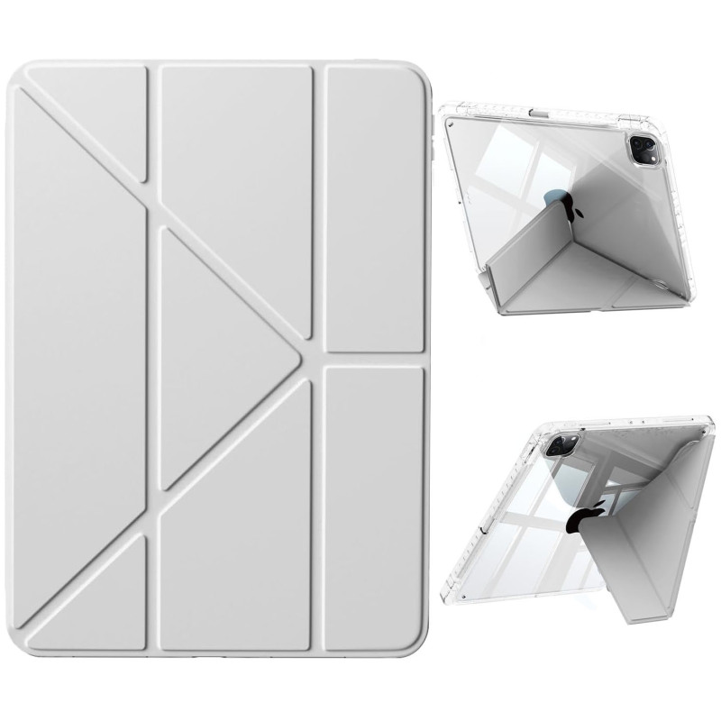 Ipad pro 11高透アクリル変形ペン溝タブレットカバーipad air 45カバー休眠防止保護カバー|undefined