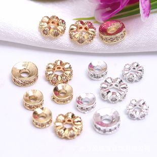14K����ɫ΢��ʯ ����Ȧ�����Ʒ��� �ֹ�diy��朵�����Ȧ