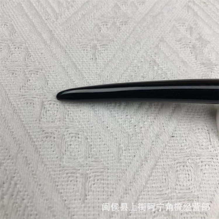 Hand Carved Ox Horn Hair Stick 18cm Bow Shape Chinese Style Hairpin for Updo Hairstyles Gift specifications
