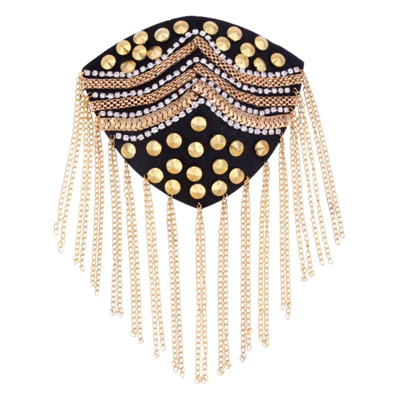 Трансграничные эпоксидные аппликации для одежды, персонализированные кисточки для костюмов, аксессуары для одежды ручной работы из бисера и страз, оптом в наличии.