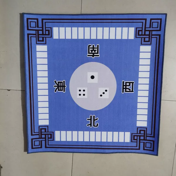 Mahjong cloth family party hand rub square 80 long tablecloth non-slip thickened flat velvet mahjong tablecloth