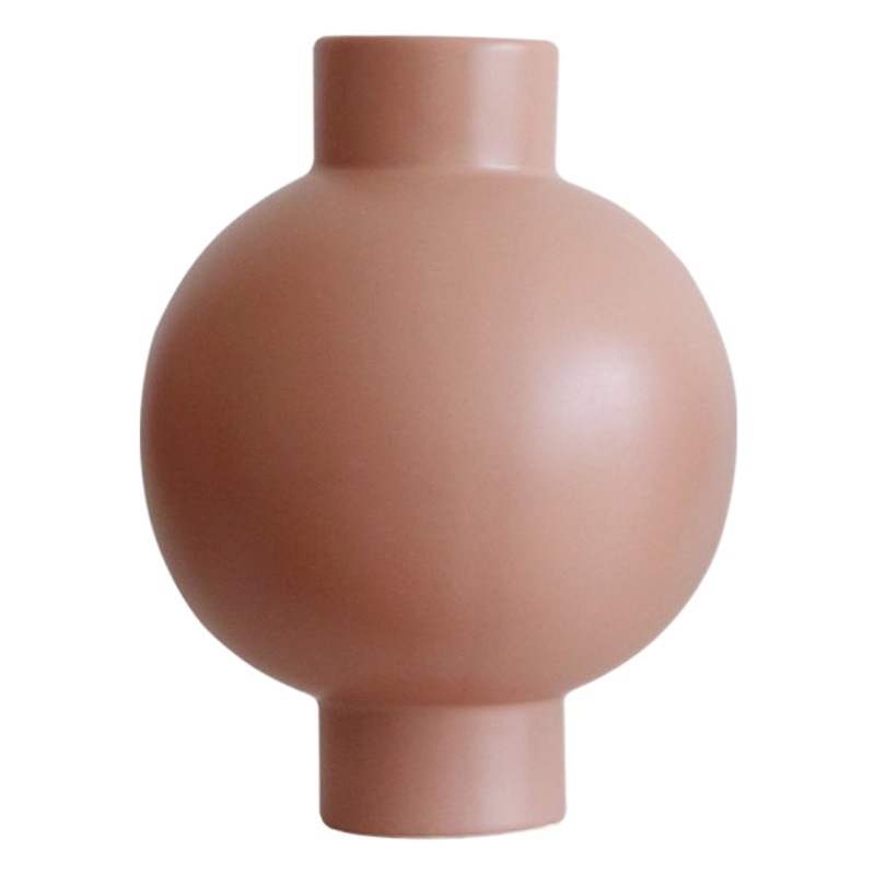 Moderno minimalista florero de cerámica decoración sala de estar flor seca arreglo de flores mesa de café mesa de comedor entrada decoración suave decoración de la flor