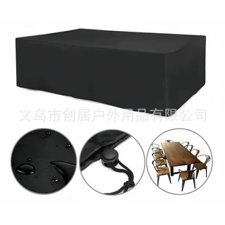 亚马逊 420D牛津布防水家具罩 户外庭院家具防尘保护罩带四角插扣