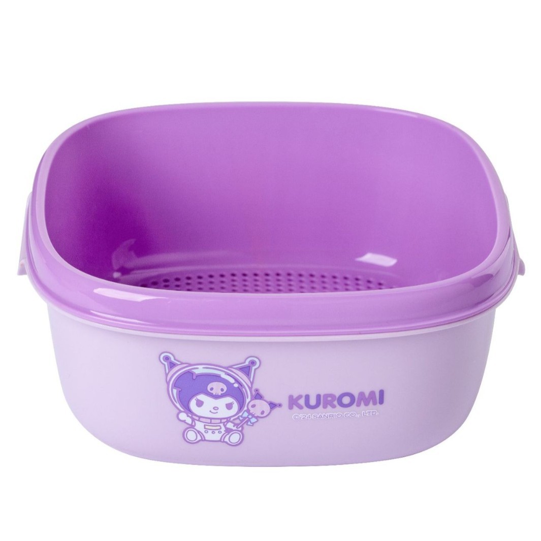 Bantang & Sanrio Canasta de drenaje genuina Cocina casera Dibujos animados Canasta de lavado de doble capa Filtro de agua Sala de estar Fruit