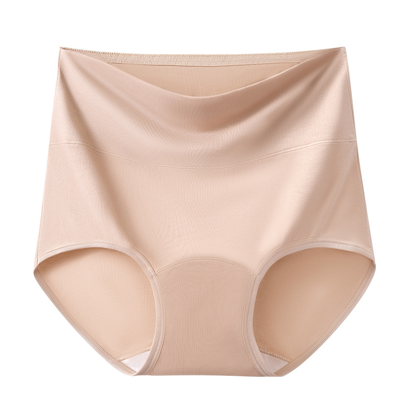 Bragas modales para mujer 2024 nuevo estilo delgado de cintura alta con abdomen y barriga pantalones cortos triangulares para mujer refrescante