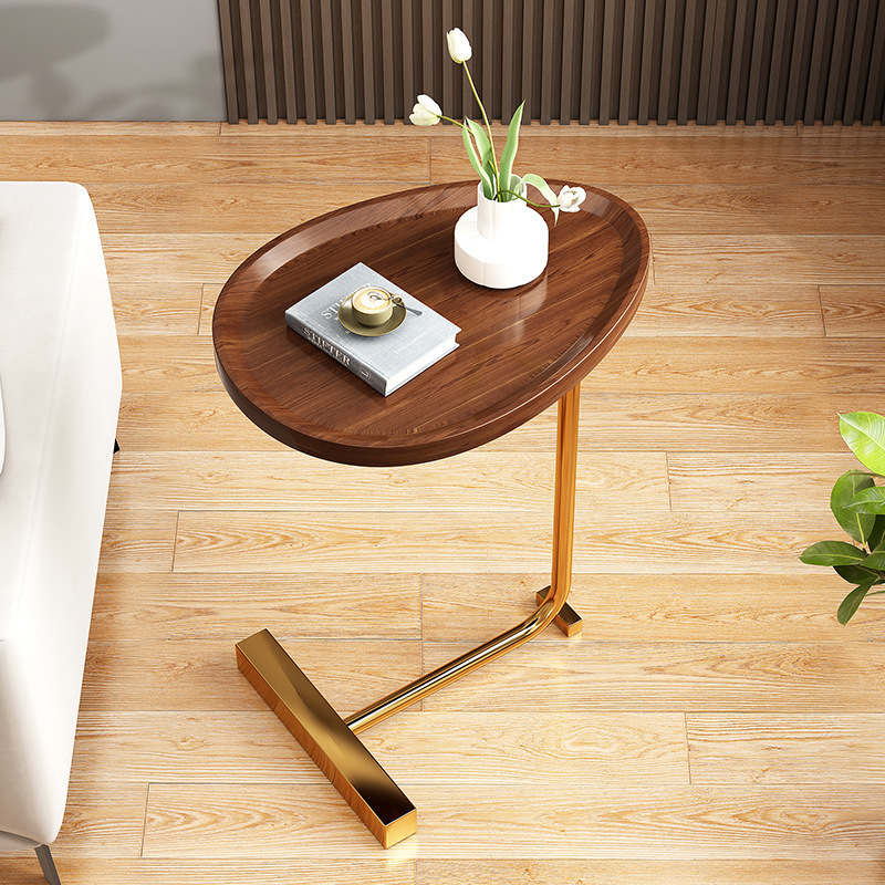 Mesa auxiliar pequeña mesa de café estilo italiano luz sofá de lujo armario lateral móvil simple pequeño apartamento mesita de noche mini mesita de noche mesa pequeña
