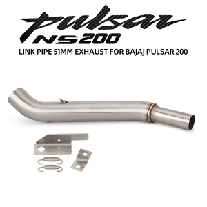 Motosiklet Bajaj Ns200 üçün paslanmayan polad orta buraxılış borusu