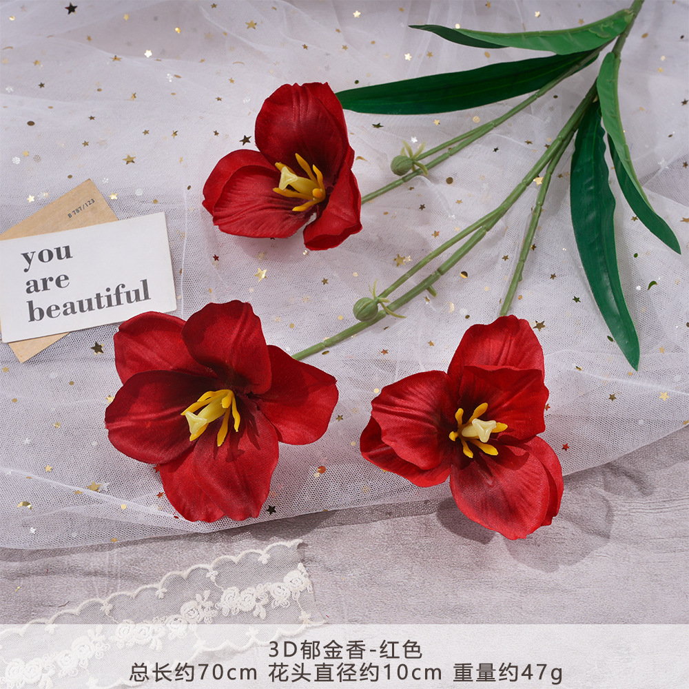 Mj-3d tulip-red