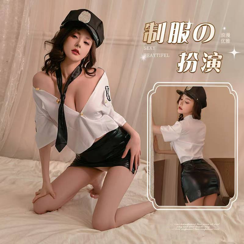 Sexy Nightclub Female Police Temptation Female Police Cos Nightclub Role Play Pure Desire Instructor Secretary Stewardess Costume Costume