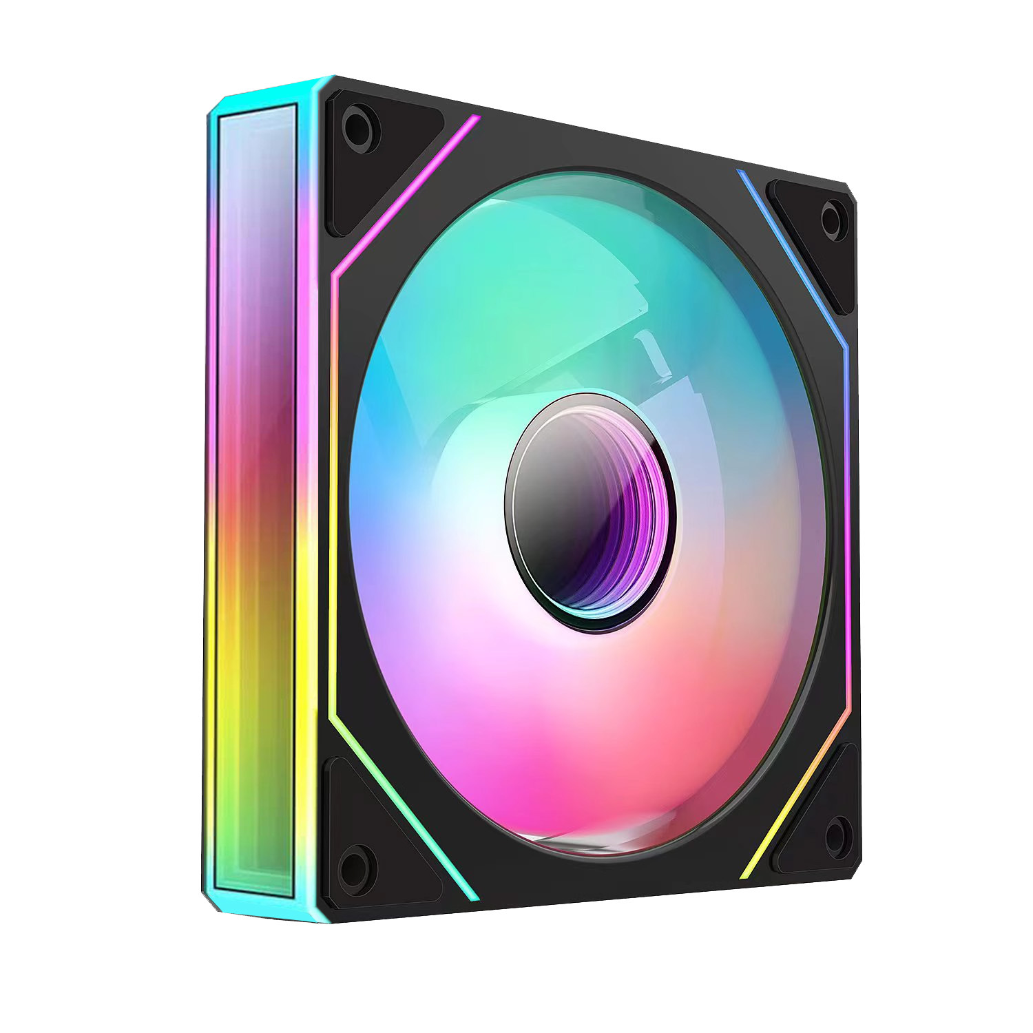 Prism 4Pro MAX desktop chassis fan ARGB cooling fan computer god light synchronous phantom PWM quiet 3