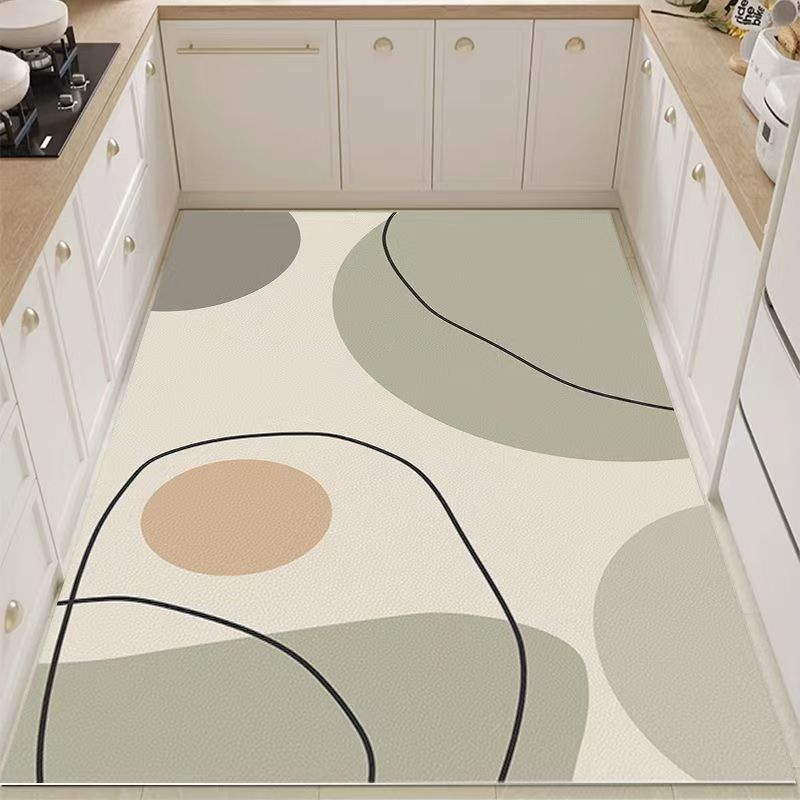 Alfombrilla especial para cocina, impermeable y a prueba de aceite, pvc, tapete de cuero para el hogar, tapete antideslizante y antisucio para el vestíbulo