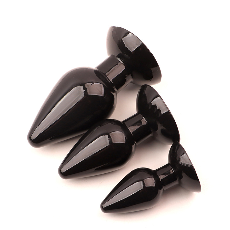 Giant Soft Anal Plug Set with Suction Cup, TPE Prostate Stimulator, 3 Sizes — detail image 4