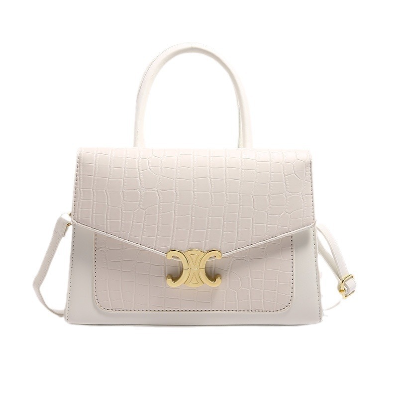 Patrón de piedra pequeño bolso cuadrado comercio exterior transfronterizo viajero todo fósforo bolso retro bolso femenino 2024 nueva moda patrón de cocodrilo femenino