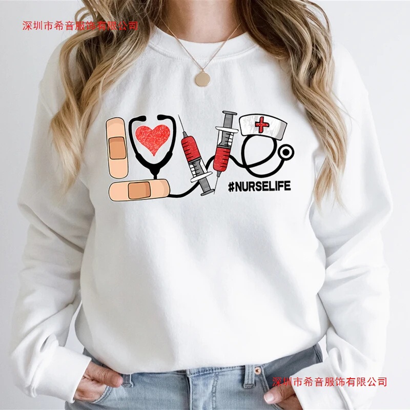 Love Care Graphic Sweatshirts Women Nurse Life Fashion Casual Sweatshirt Registered Nurse Autumn Sweatshirts Nursing Love Care Graphic Sweatshirts Women Nurse Life Fashion Casual Sweatshirt Registered Nurse Autumn Sweatshirts Nursing